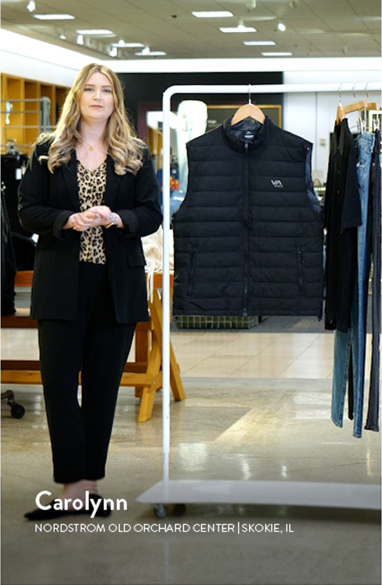 Reversible Quilted Puffer Vest, sales video thumbnail