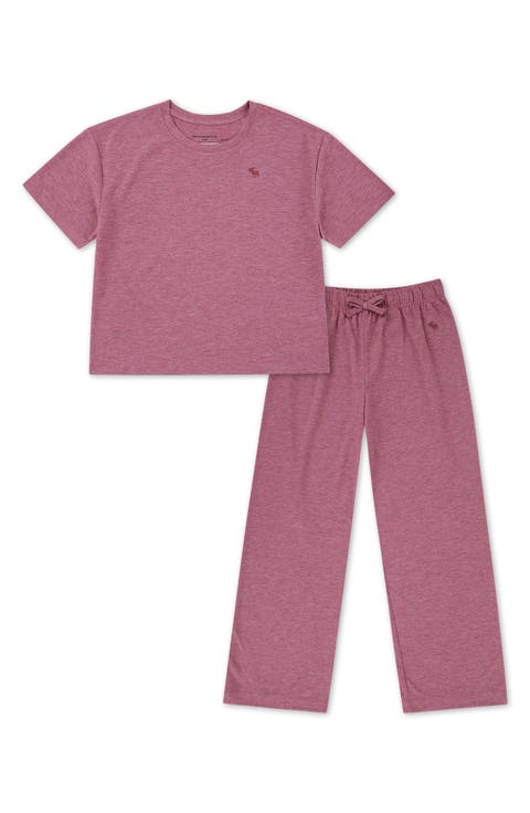 Kids' Heathered Jersey Pajamas (Little Kid & Big Kid)