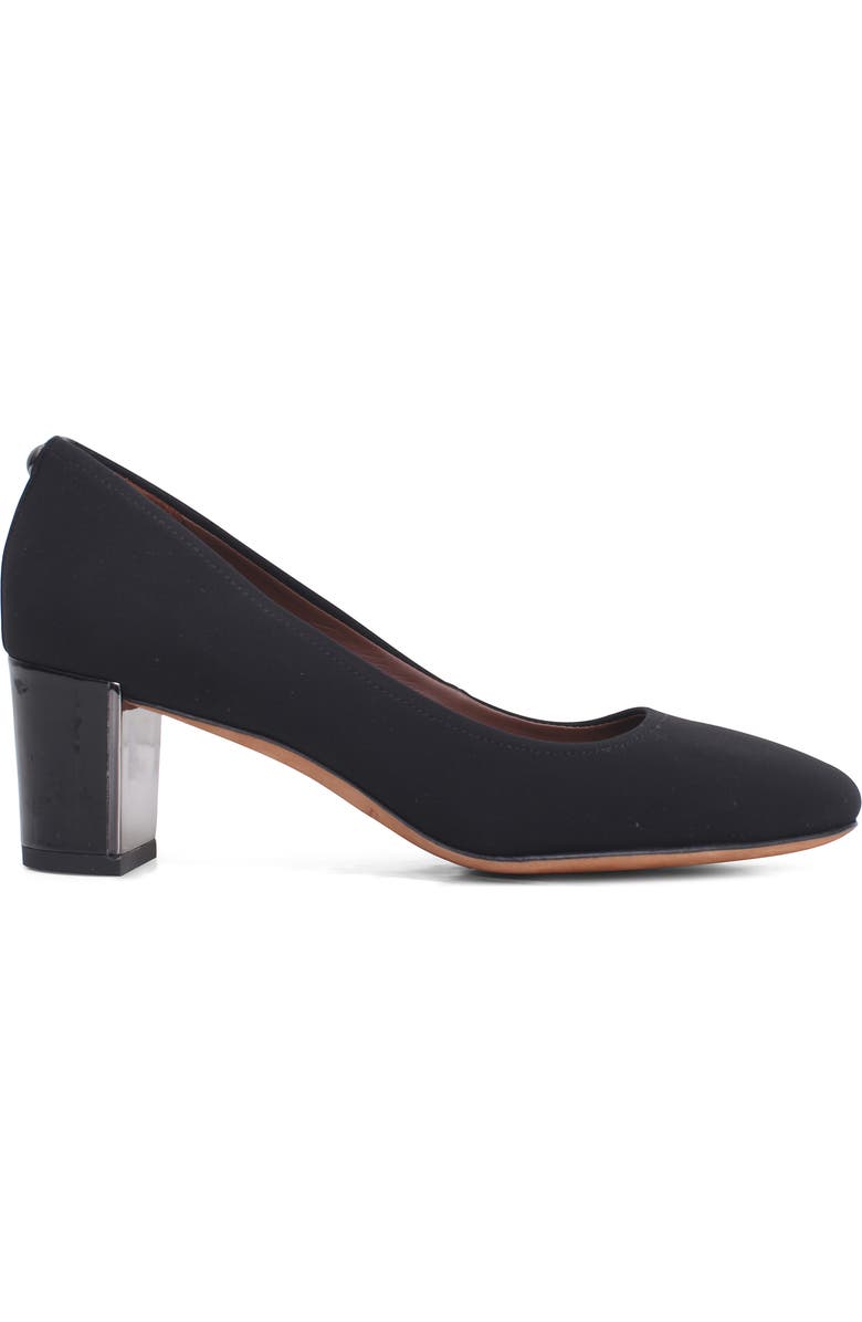 Donald Pliner Donald J Pliner Corin Block Heel Pump, Alternate, color, Black Fabric