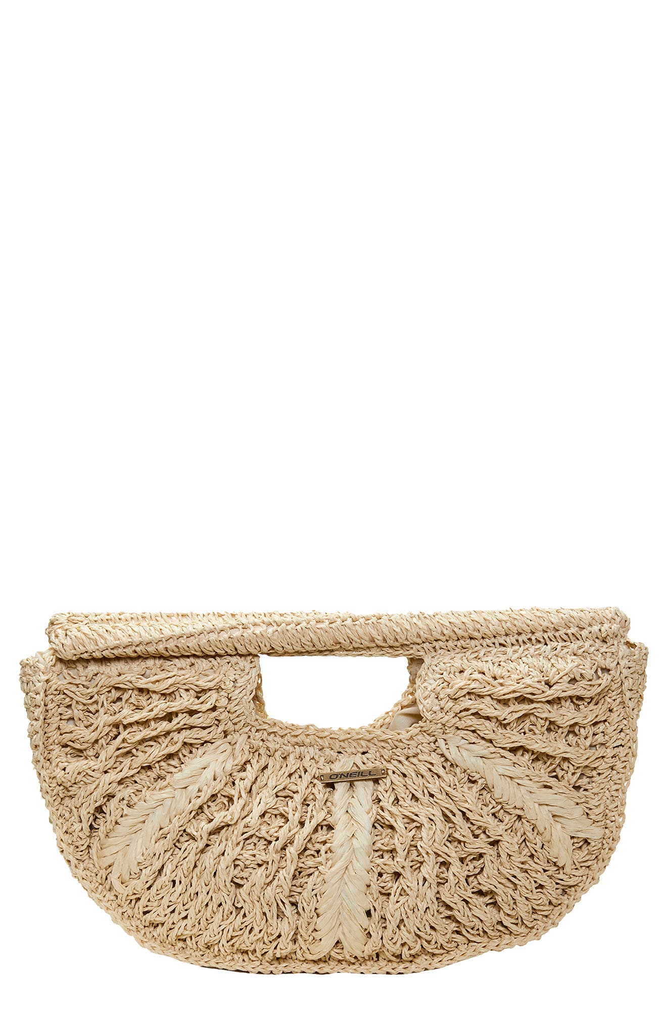 Vices Straw Clutch, Main, color, NATURAL