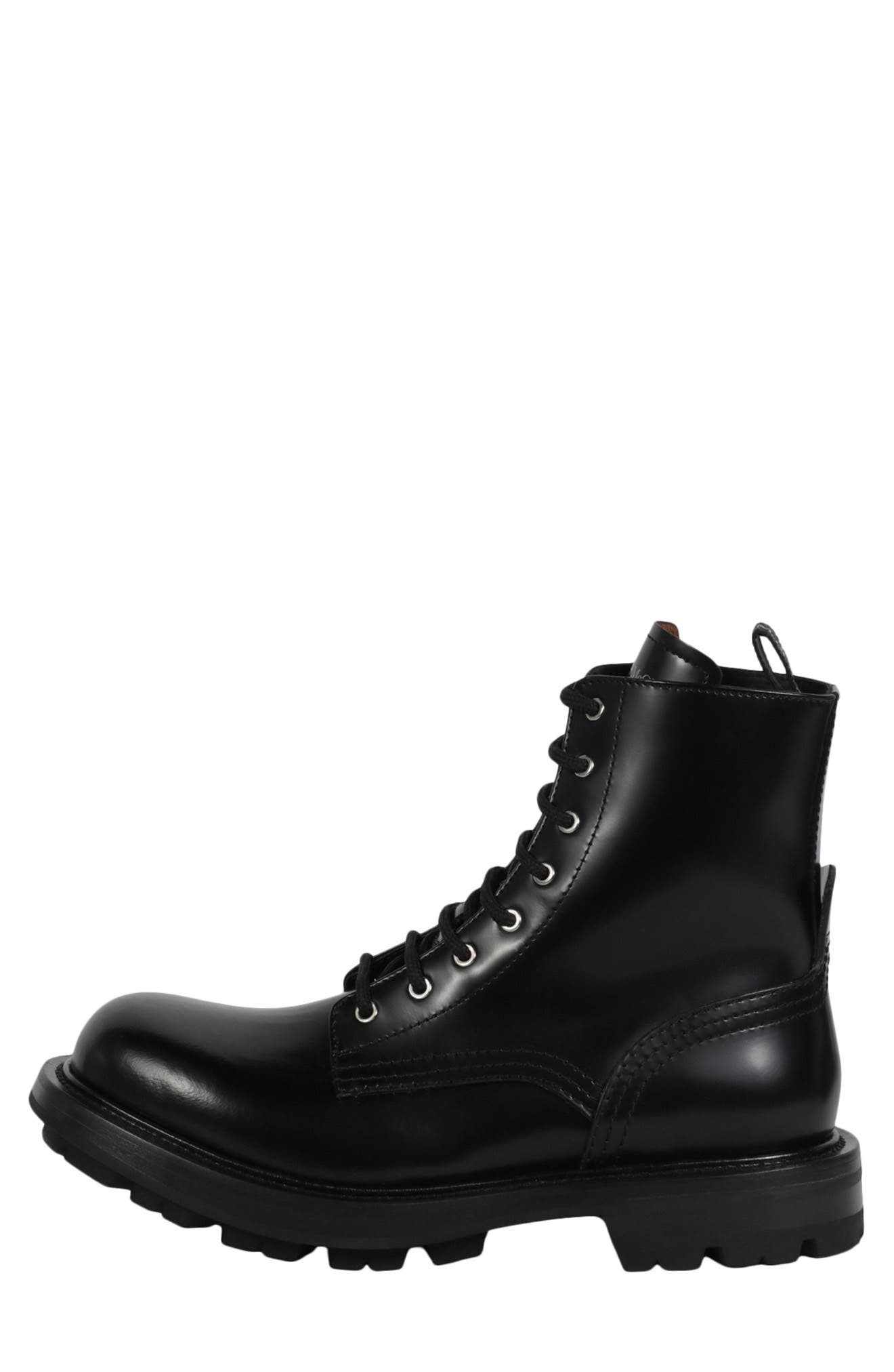 McQueen Combat Boot, Alternate, color, 
