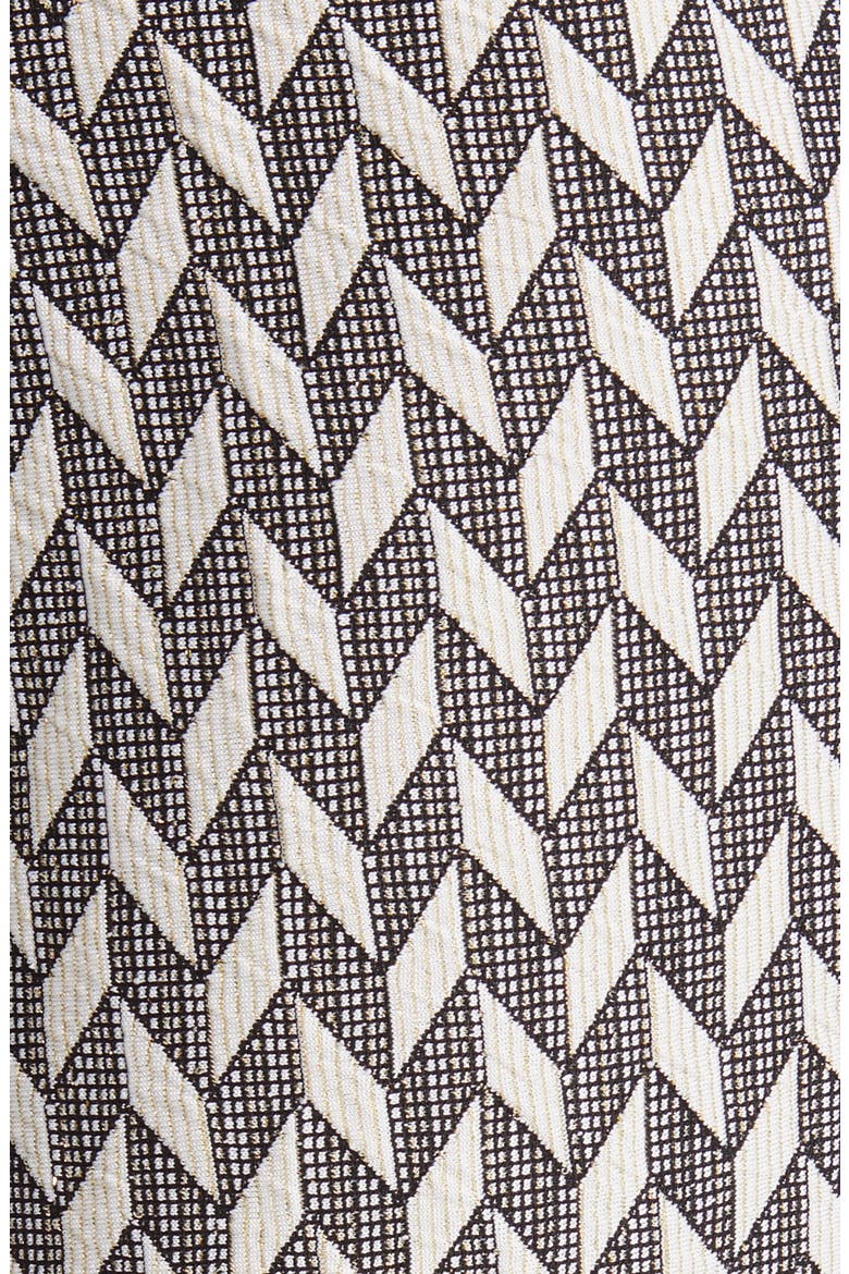 Chevron Knit Boot Leg Pull-On Pants, Alternate, color, ANNE WHITE/ ANNE BLACK
