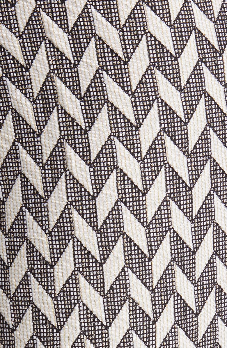 Anne Klein Chevron Knit Boot Leg Pull-On Pants, Alternate, color, 