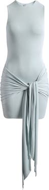 SKIMS Cupro Jersey Wrap Minidress