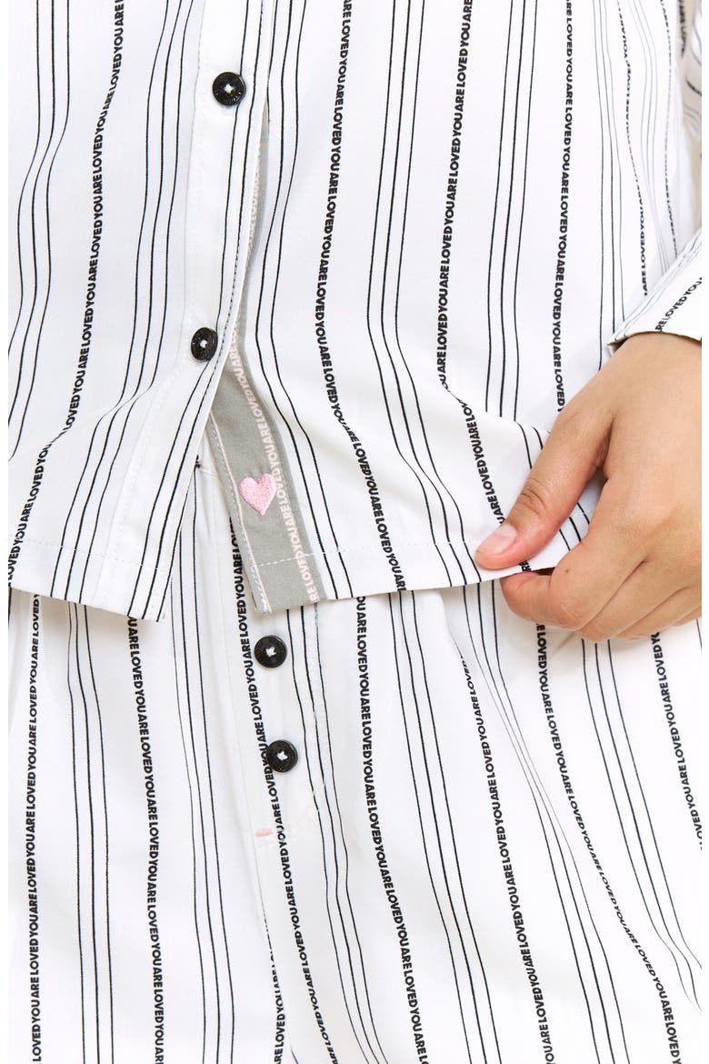 Nap Era Striped Long Sleeve Pajama Top, Alternate, color, IVORY STRIPE