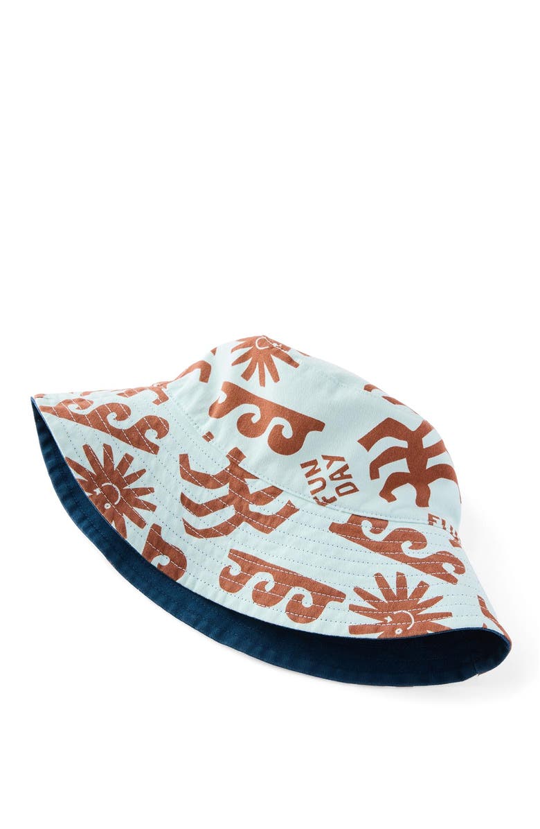Cotton On Kids Kid's Kids Reversible Bucket Hat, Alternate, color, Deep Dive Ice Mint Palm
