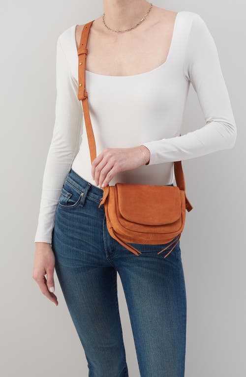 Hobo Mini Bonita Leather Messenger Bag In Orange