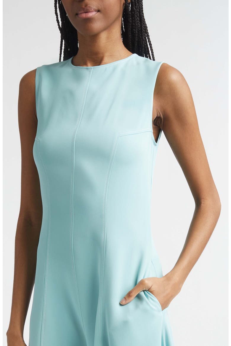 Sleeveless Handkerchief Hem Midi Dress, Alternate, color, AQUAMARINE