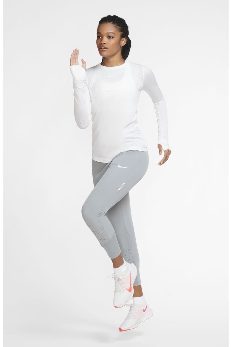 Infinite Dri-FIT Long Sleeve Top, Alternate, color, WHITE