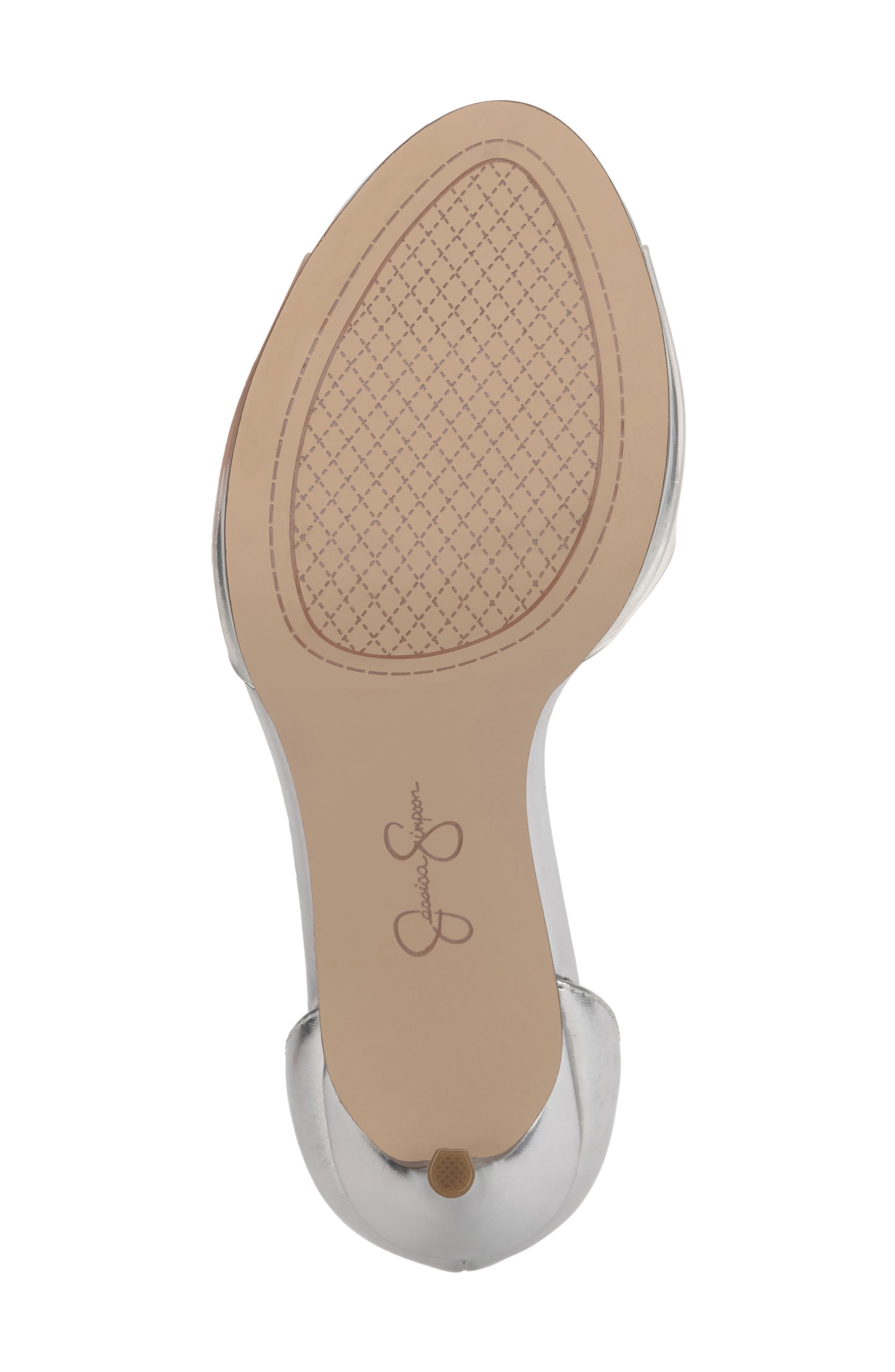 Jessica Simpson Daisile Ankle Strap Sandal, Alternate, color, Silver