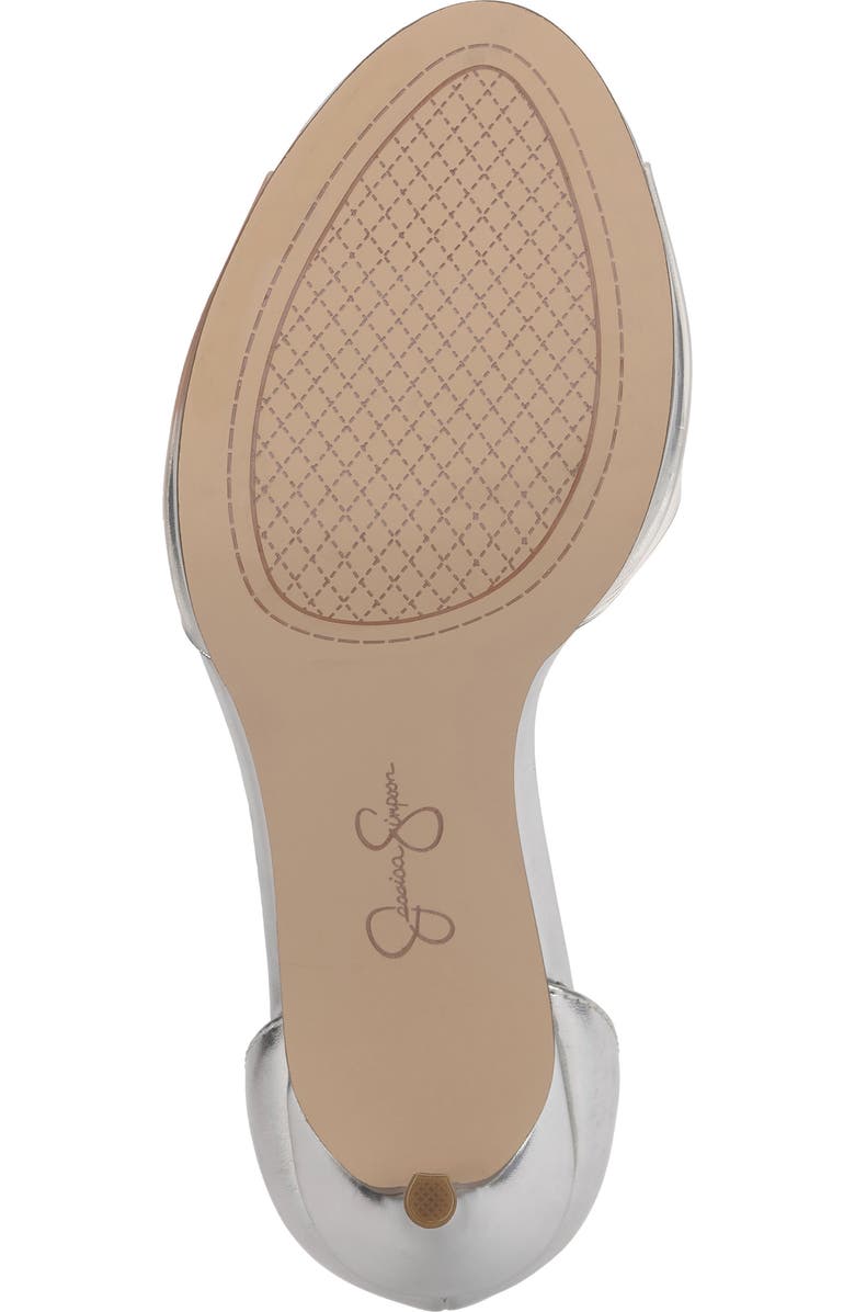 Jessica Simpson Daisile Ankle Strap Sandal, Alternate, color, Silver