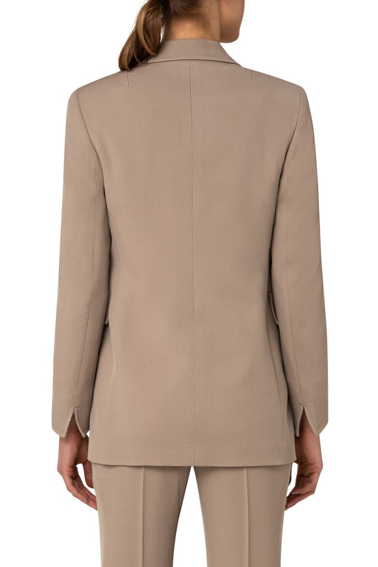 Wool Tricotine Boyfriend Blazer, Alternate, color, CORD