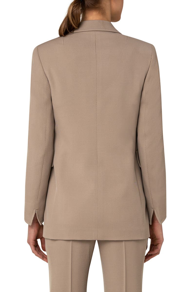 Akris punto Wool Tricotine Boyfriend Blazer, Alternate, color, 