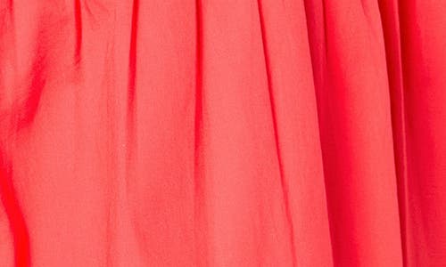 ENGLISH FACTORY ENGLISH FACTORY CONTRAST SCALLOPED TRIM COTTON MIDI DRESS