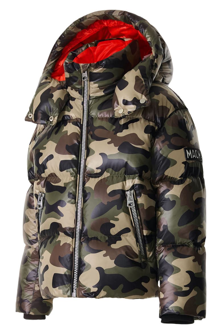 Kids' Jesse Water Repellent Puffer Coat, Alternate, color, CAMOFLAGE PRINT
