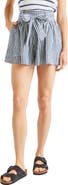 Splendid Gabrielle Cotton Blend Gingham Shorts