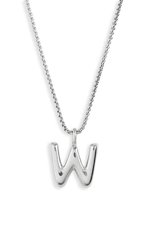 Open Edit Waterproof Bubble Initial Pendant Necklace