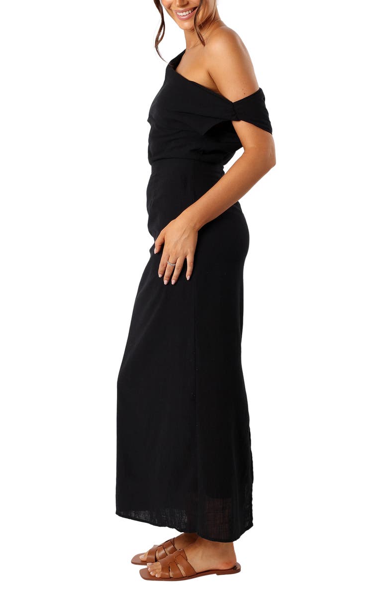 Petal & Pup Cosma One-Shoulder Cotton Dress, Alternate, color, 