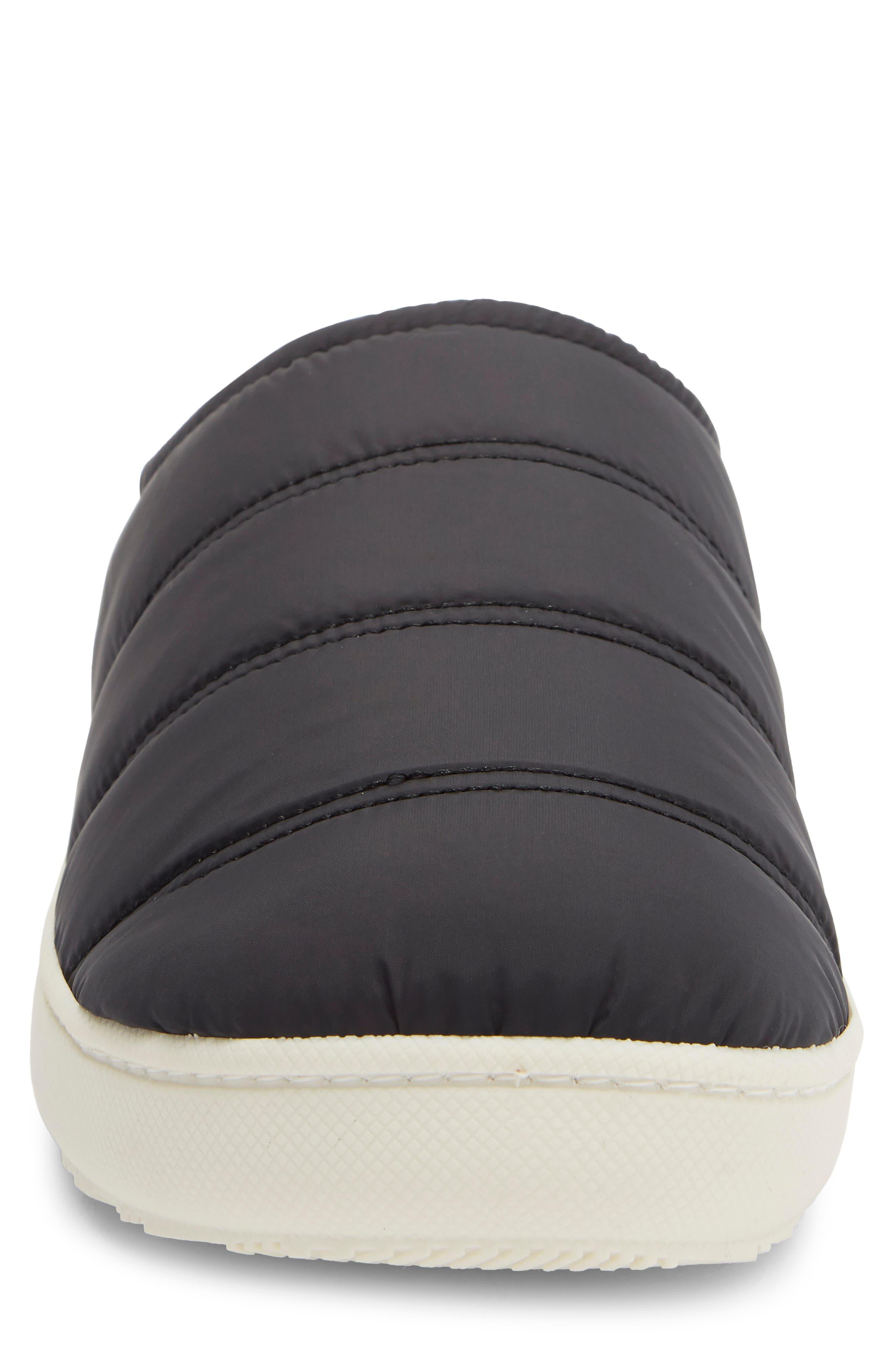 Colter Quilted Clog Slipper, Alternate, color, BLACK