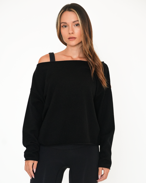 Romy Off Shoulder Cashmere Sweater
