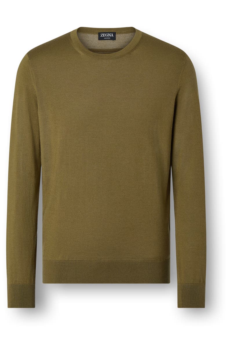 ZEGNA Cashseta Cashmere & Silk Sweater, Alternate, color, 