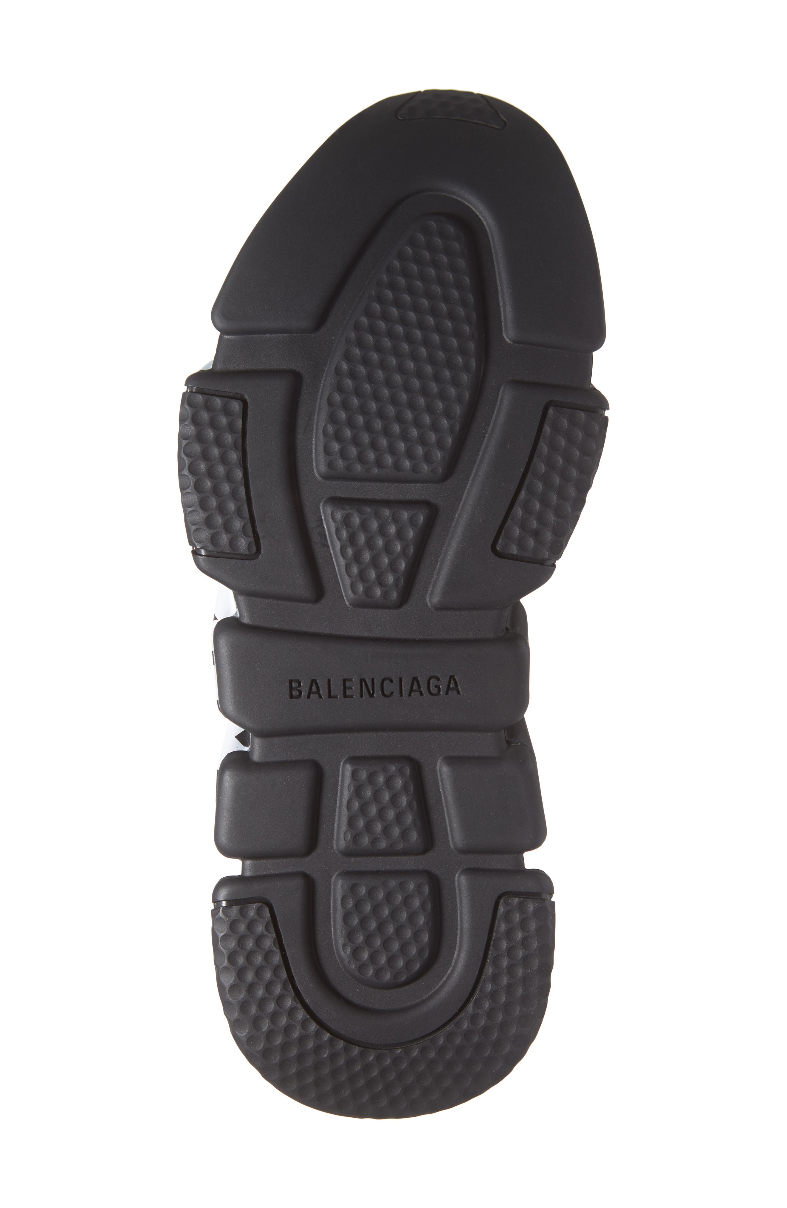 Balenciaga Mid Speed Sock Sneaker, Alternate, color, Black/ Black/ White