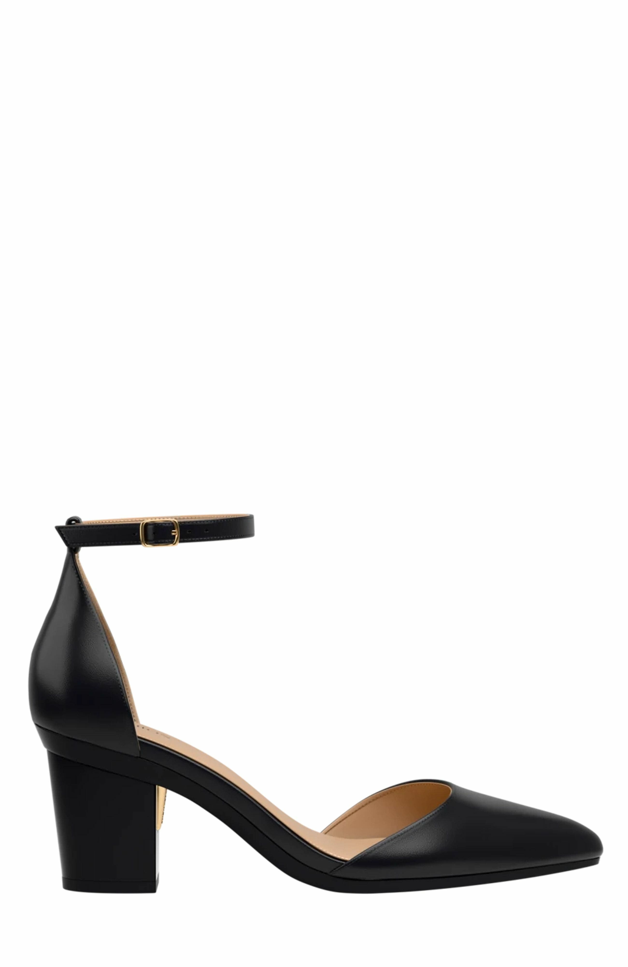 Pashion Footwear The D
Orsay 3" Block Heel, Alternate, color, Coal Leather