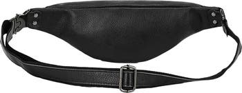 The Walcott Leather Waist Bag | Black Leather Fanny Pack