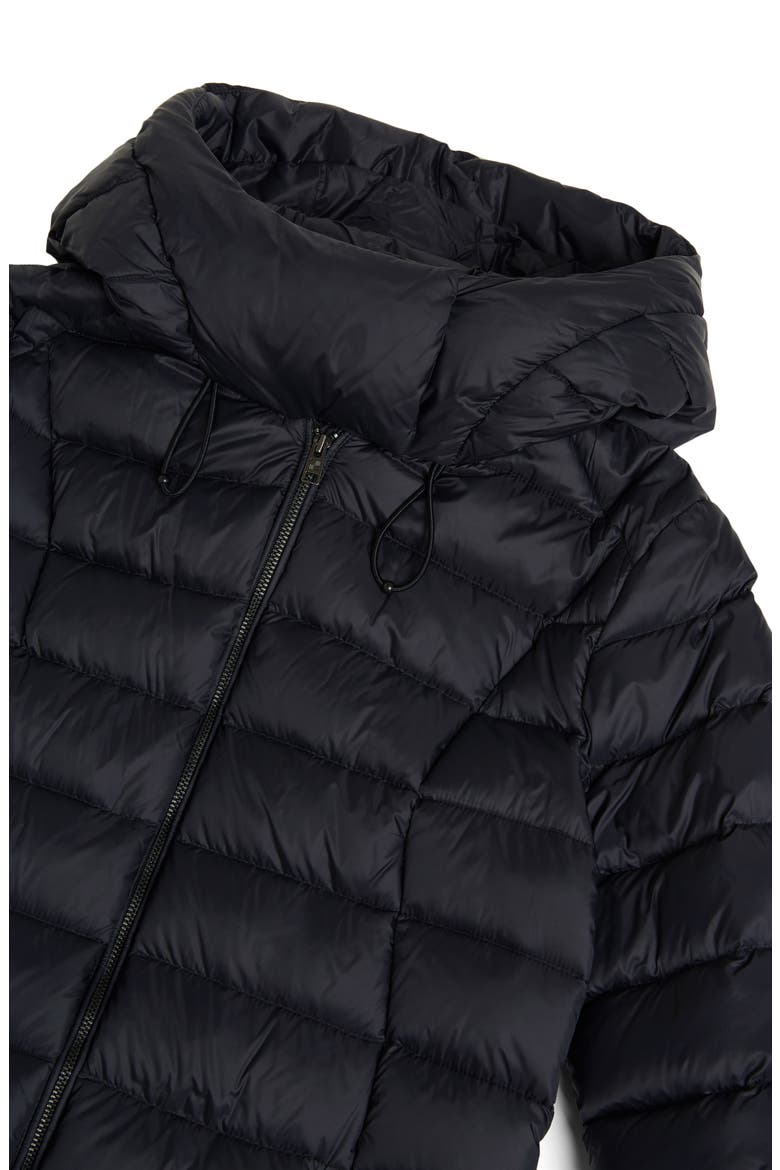 Hooded Puffer Coat, Alternate, color, BLACK