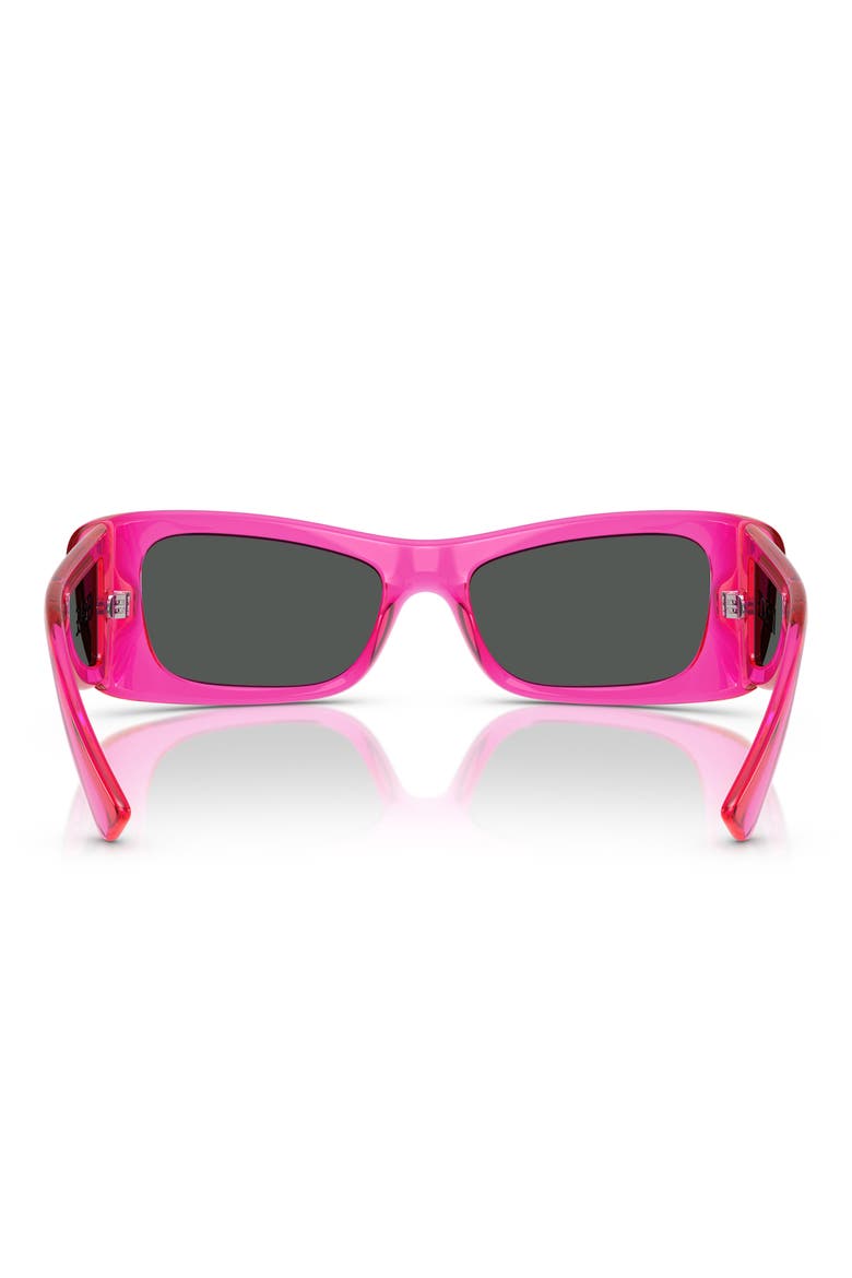 54mm Pillow Sunglasses, Alternate, color, FUCHIA