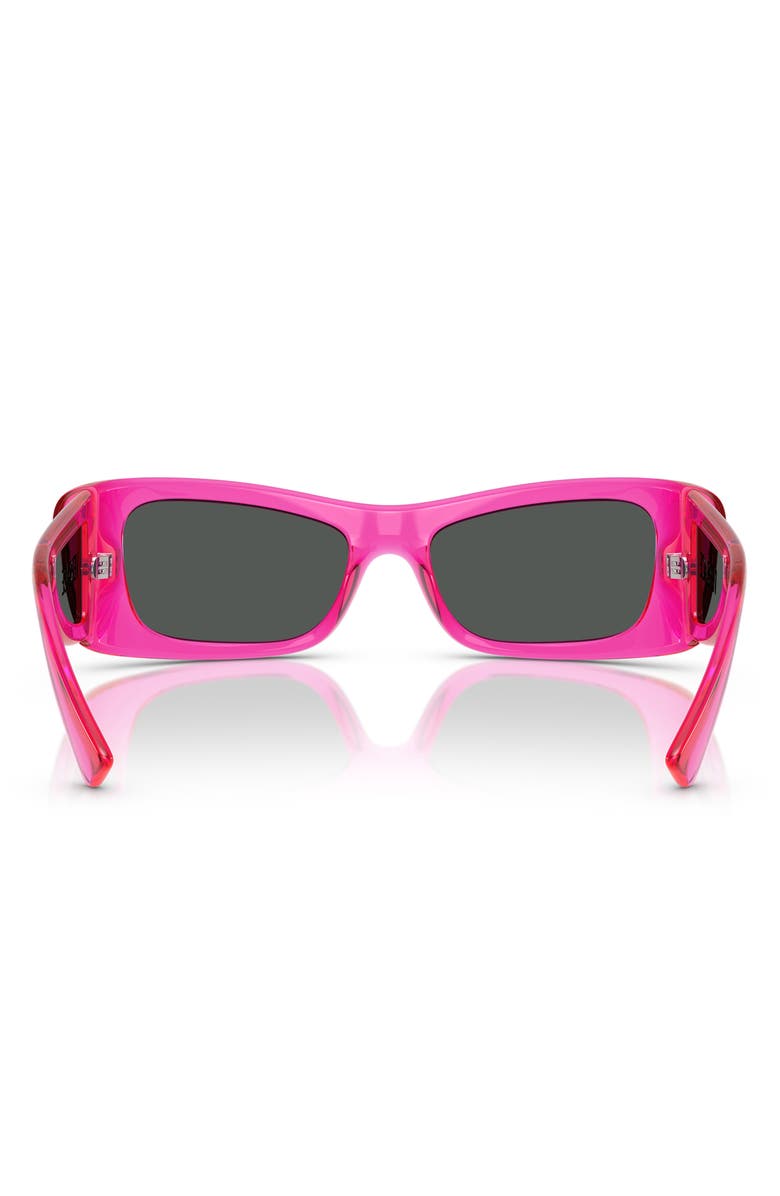 Versace 54mm Pillow Sunglasses, Alternate, color, Fuchia
