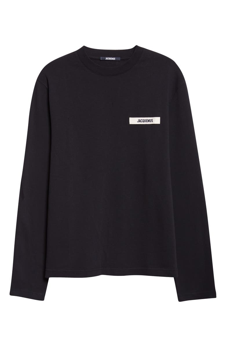Jacquemus Le T-Shirt Gros Grain T-Shirt, Alternate, color, Black
