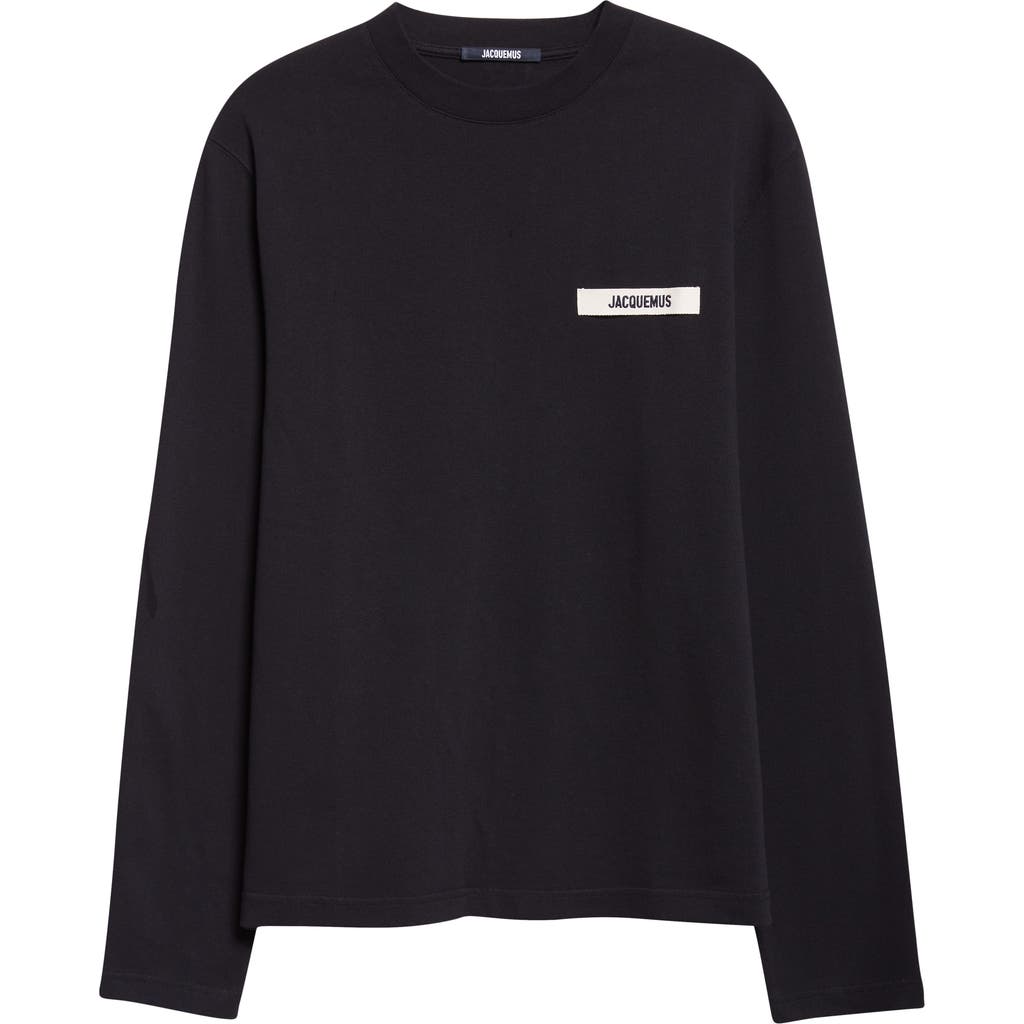 Jacquemus Le Sweatshirt Gros Grain Sweatshirt In Black