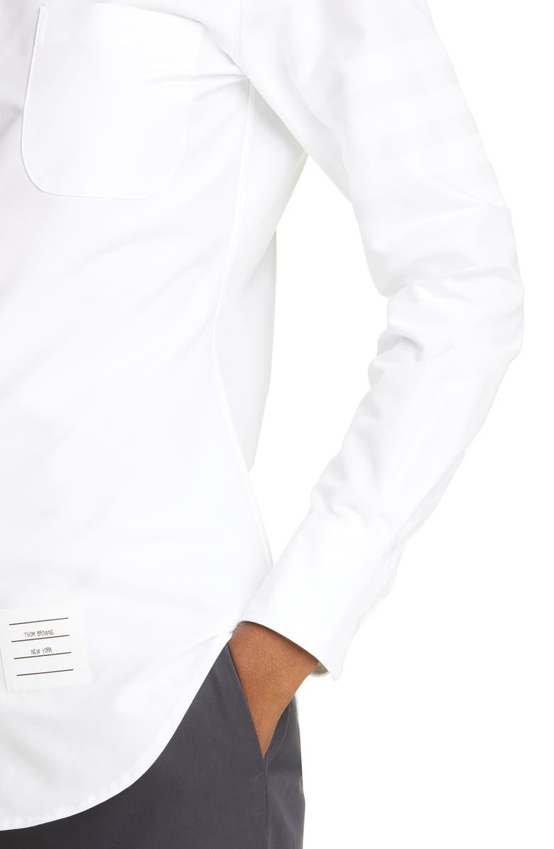 Thom Browne Cotton Button-Down Shirt, Alternate, color,