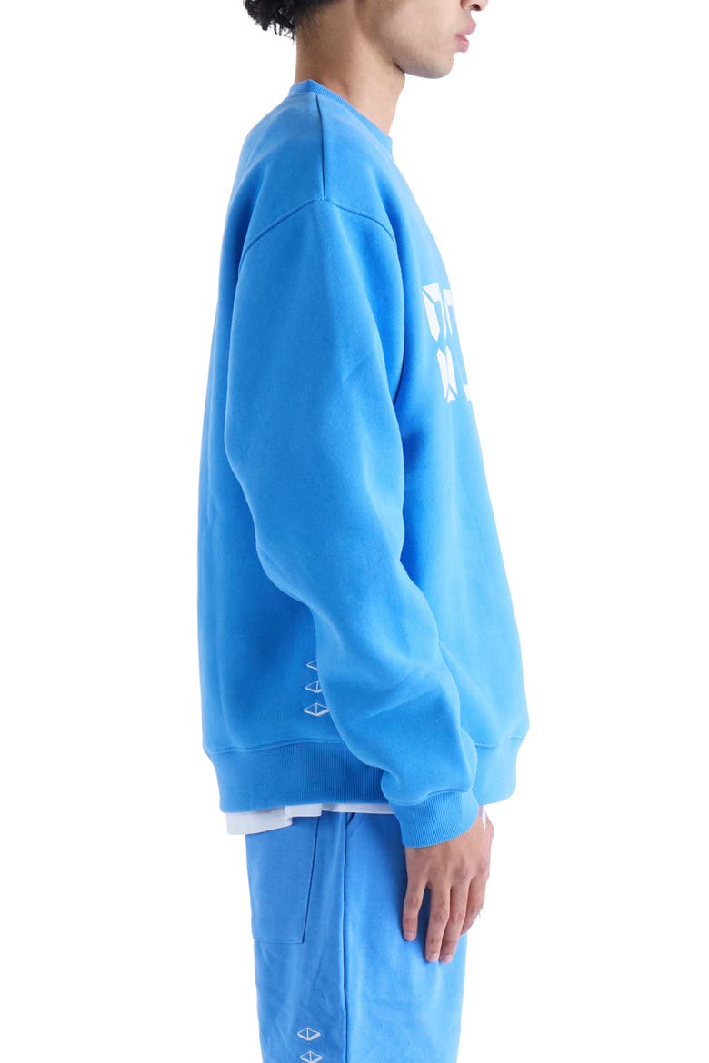 Us Against Time Crewneck Sweatshirt, Alternate, color, BRIGHT BLUE