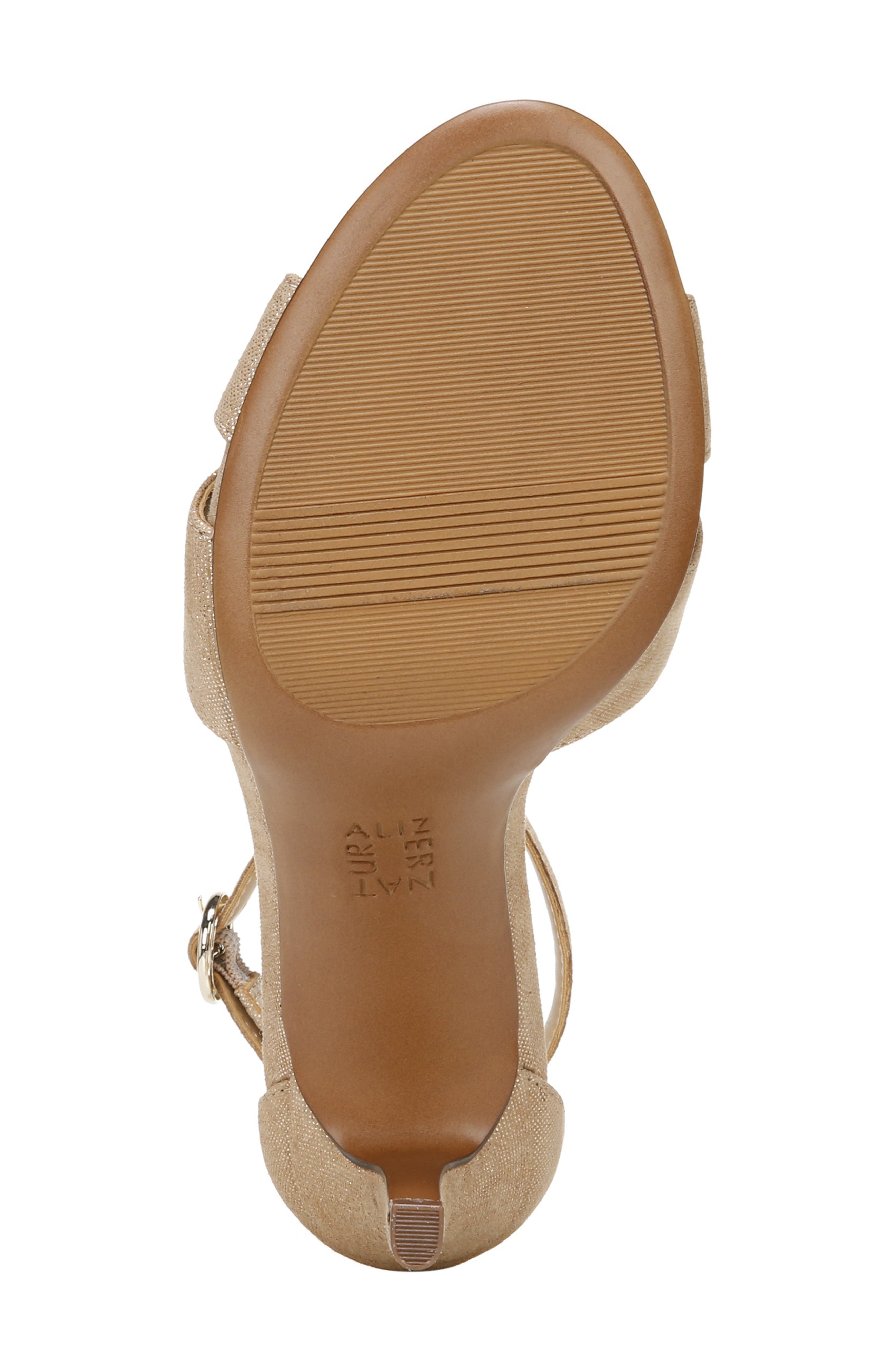 Keyson Ankle Strap Sandal, Alternate, color, TAUPE GOLD LEATHER
