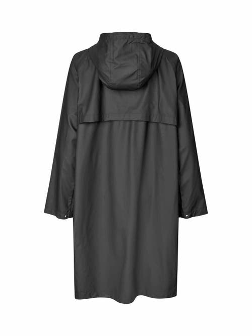 Masai Copenhagen Matheia Long Sleeve Hooded Coat In Black