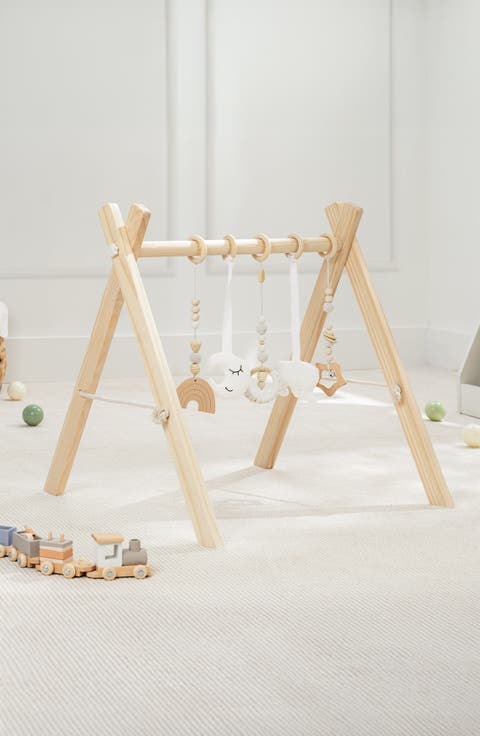 Wooden Baby Play Gym Set