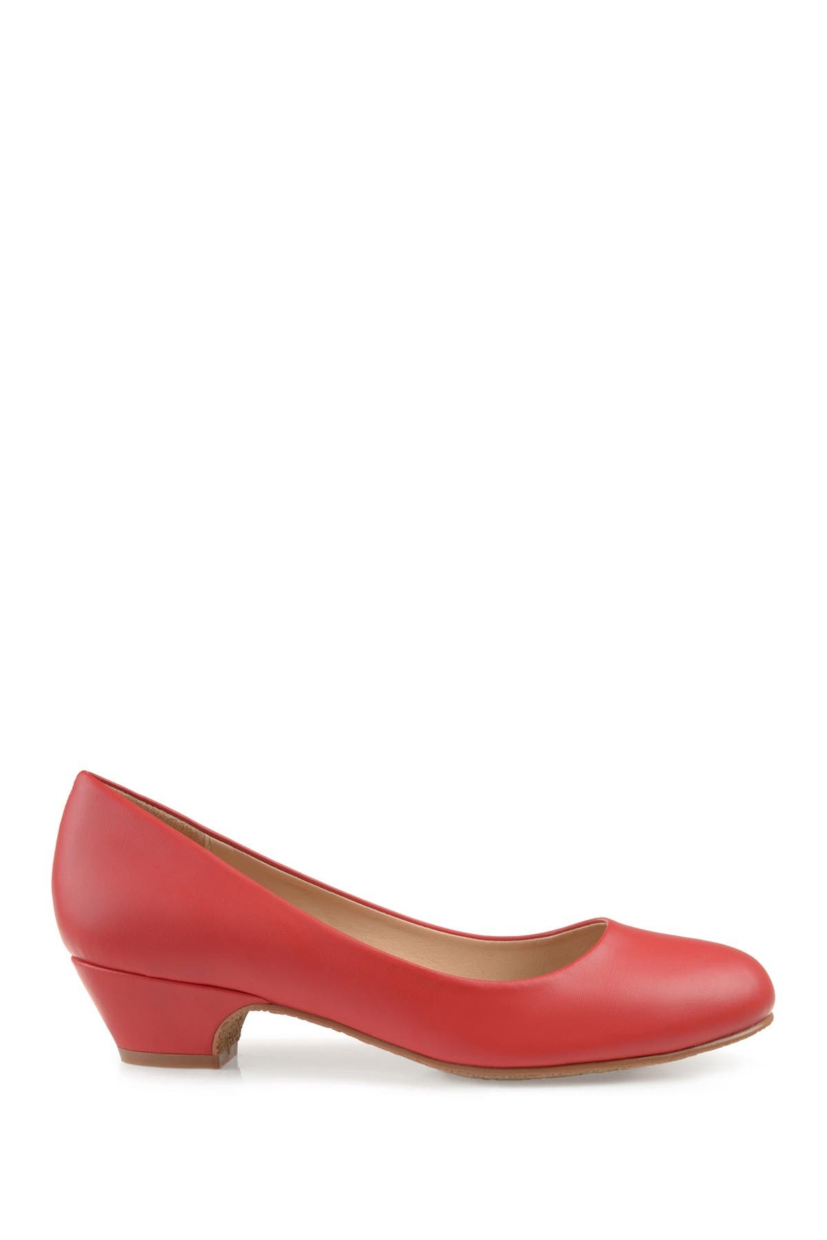 Saar Round Toe Pump - Narrow Width, Alternate, color, RED