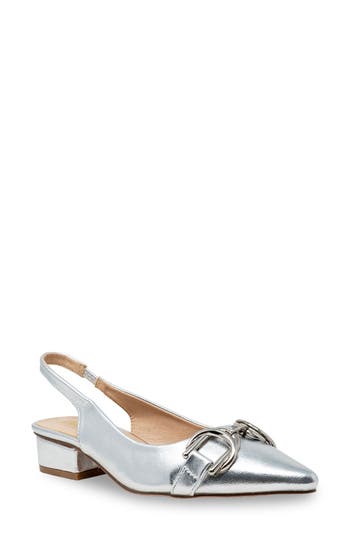 Chase & Chloe Chase And Chloe Cressa Low Block Heel Slingback Pump