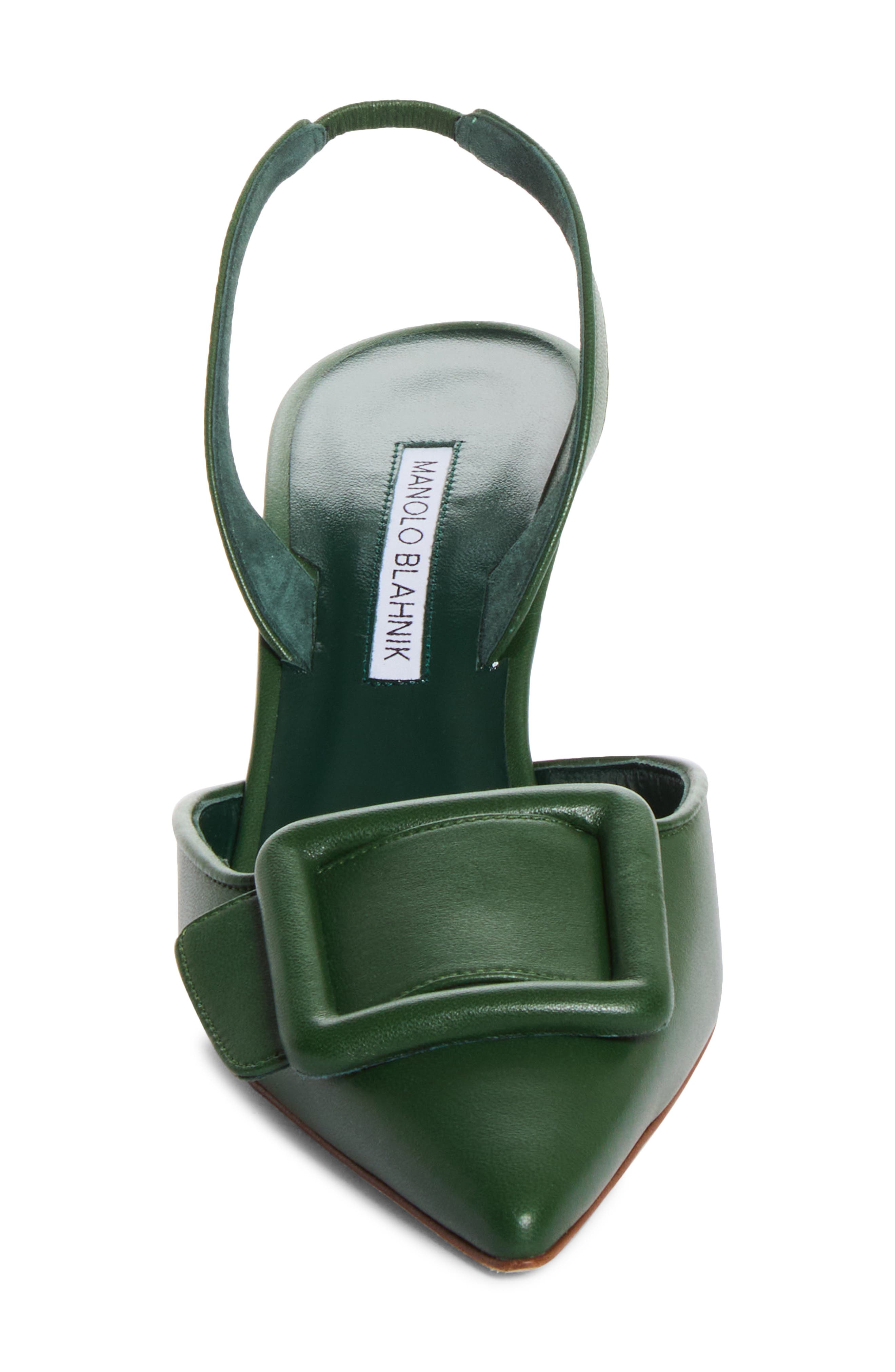 Maysli Buckle Slingback Pump, Alternate, color, GREEN
