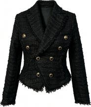 WDNY Bouclé Double Breasted Jacket