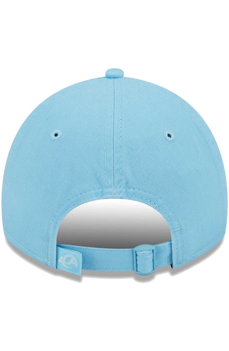 New Era Men's New Era  Light Blue Los Angeles Rams Core Classic 2.0 Brights 9TWENTY Adjustable Hat, Alternate, color, Light Blue