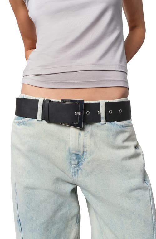 Apparis Blaze Faux Suede Belt In Ash