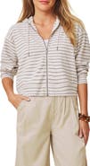 Splendid Kennedy Stripe Zip Front Hoodie