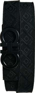 FERRAGAMO Double Gancio Jacquard Belt