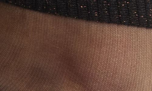 High Heel Jungle Sheer Ankle Socks In Black/copper/rust