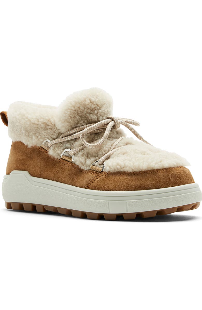 La Canadienne Laupen Genuine Shearling Lined Boot, Main, color, Toffee Suede