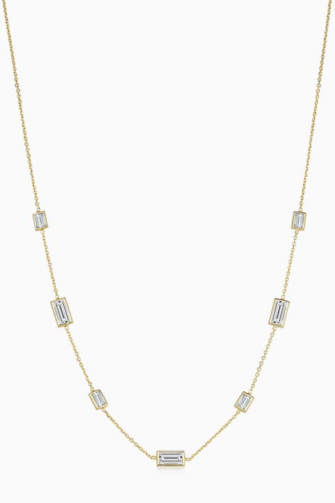 14K Gold Fresco Station Necklace