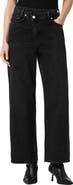 AllSaints Aki Crossover Wide Leg Jeans